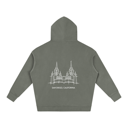 Ultra-soft Oversized Temple Hoodie (San Diego)