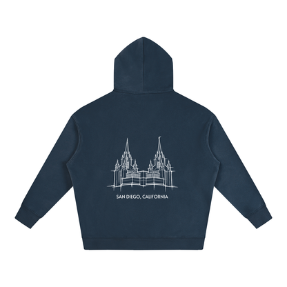 Ultra-soft Oversized Temple Hoodie (San Diego)