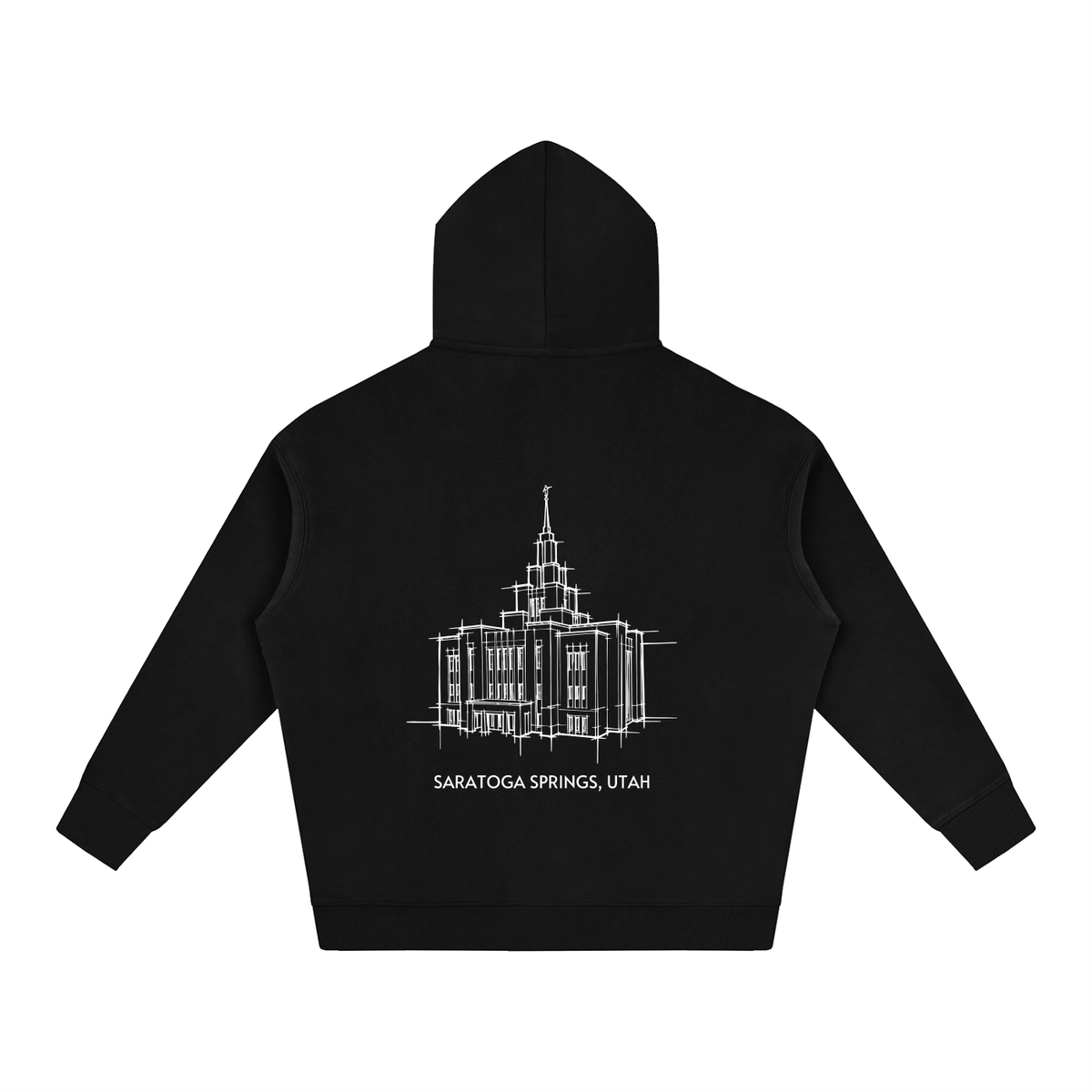 Ultra-soft Oversized Temple Hoodie (Saratoga Springs)