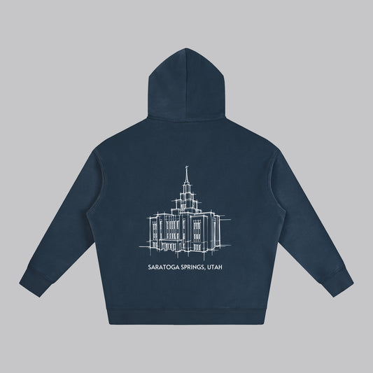 Ultra-soft Oversized Temple Hoodie (Saratoga Springs)