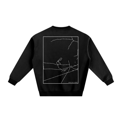 Martin's Cove map sweatshirt, back print - Black