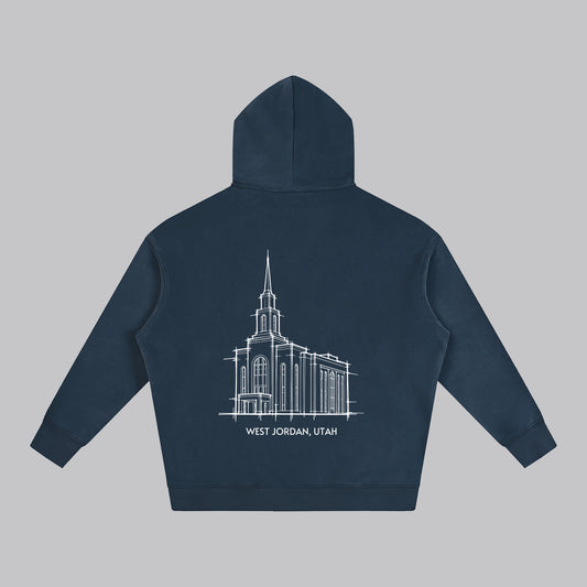 Ultra-soft Oversized Temple Hoodie (West Jordan)
