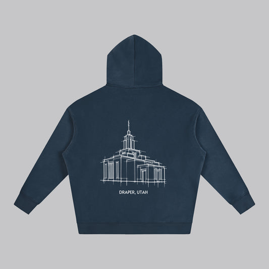 Ultra-soft Oversized Temple Hoodie (Draper)