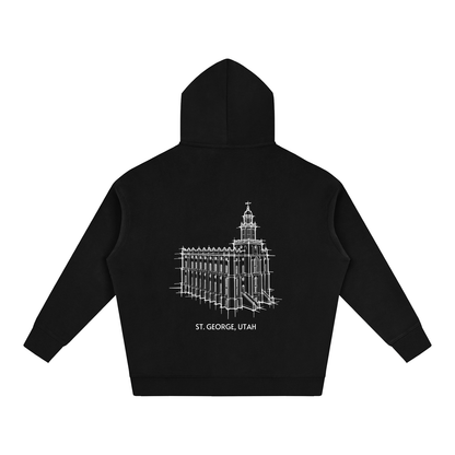 Ultra-soft Oversized Temple Hoodie (St. George)