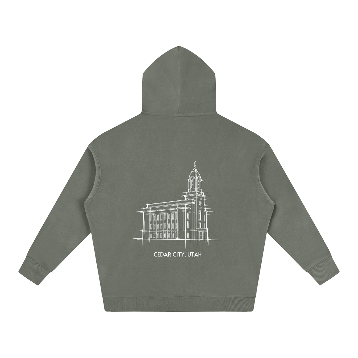 Ultra-soft Oversized Temple Hoodie (Cedar City)