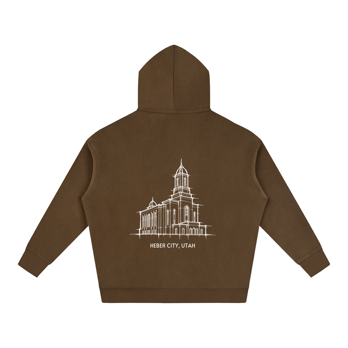 Ultra-soft Oversized Temple Hoodie (Heber Valley)