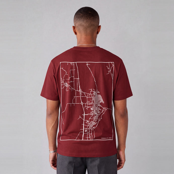 Essential Heavyweight Map Tee (Brigham City)