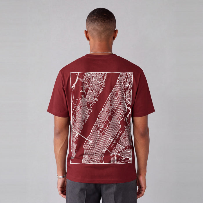 Essential Heavyweight Map Tee (New York)