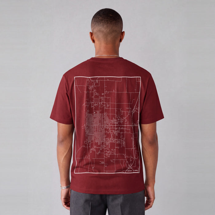 Essential Heavyweight Map Tee (Quincy)