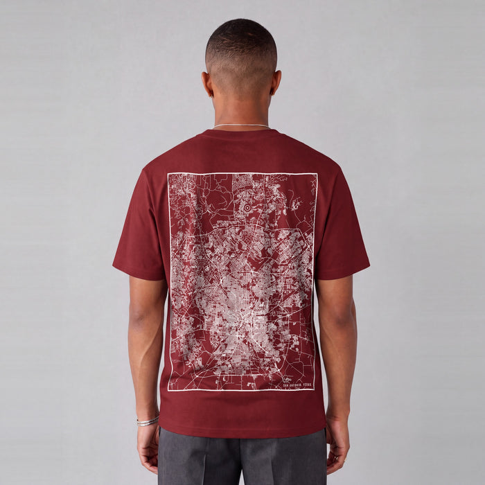 Essential Heavyweight Map Tee (San Antonio)