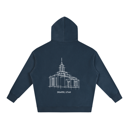 Ultra-soft Oversized Temple Hoodie (Draper)