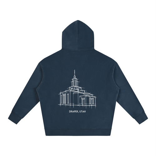 Ultra-soft Oversized Temple Hoodie (Draper)