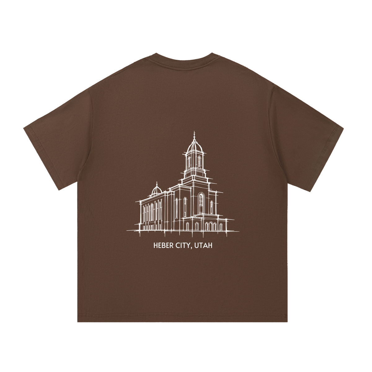 Essential Heavyweight Temple Tee (Heber Valley)
