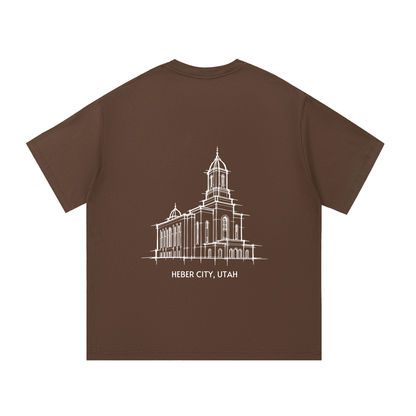 Essential Heavyweight Temple Tee (Heber Valley)