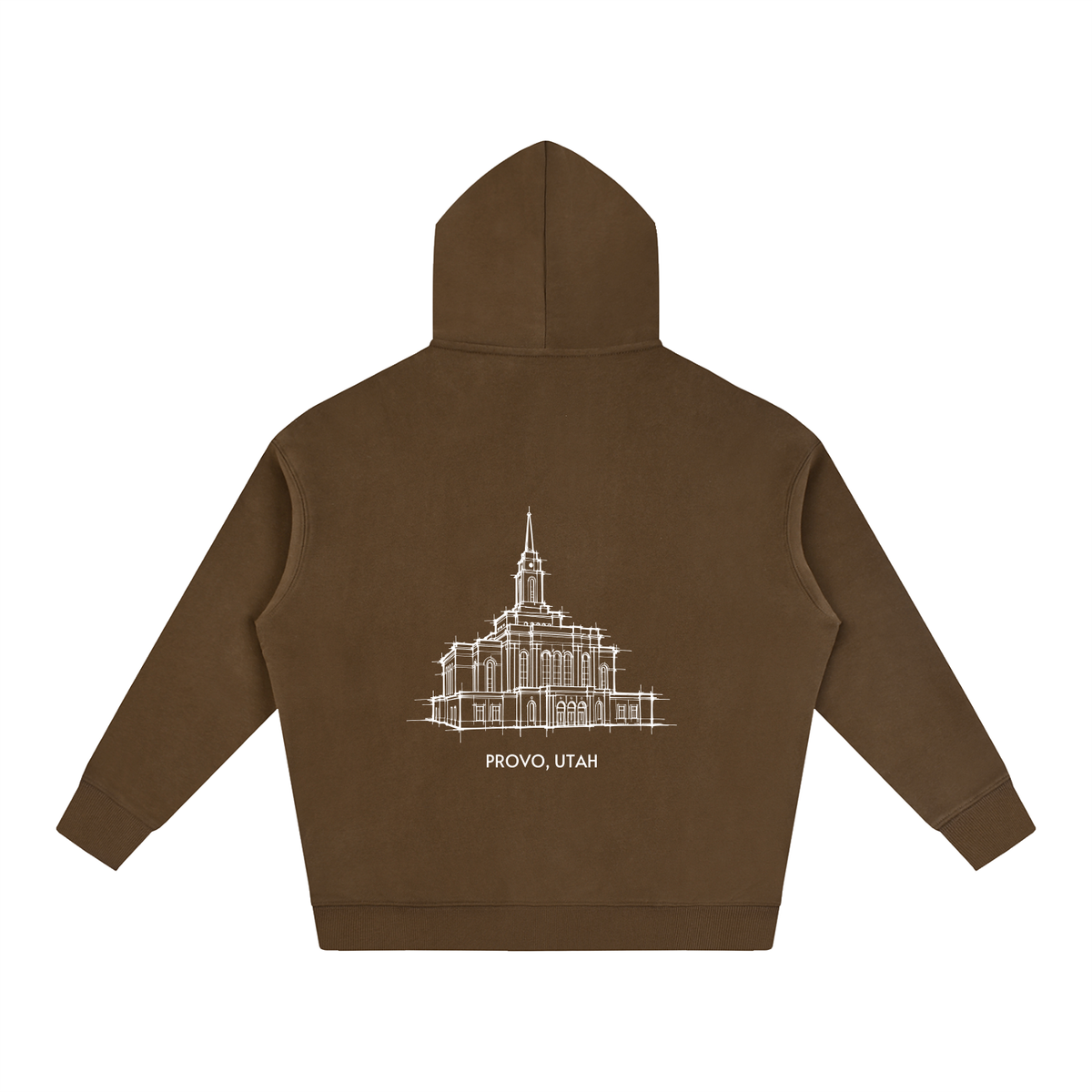 Ultra-soft Oversized Temple Hoodie (Provo Rock Canyon)