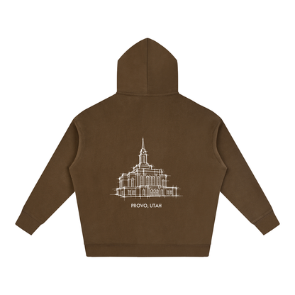 Ultra-soft Oversized Temple Hoodie (Provo Rock Canyon)