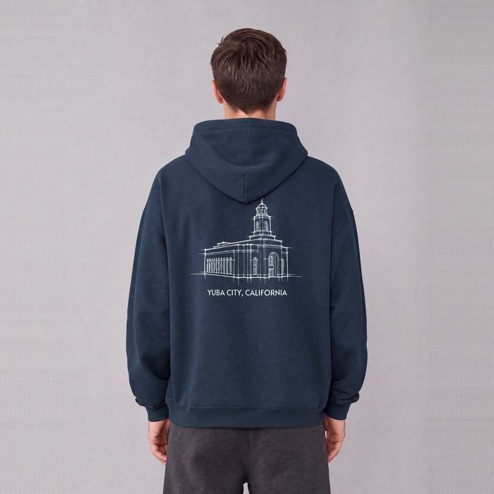 Ultra-soft Oversized Temple Hoodie (Feather River)