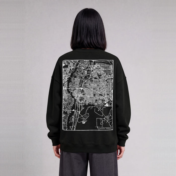 Ultra-soft Map Sweatshirt (Albuquerque)
