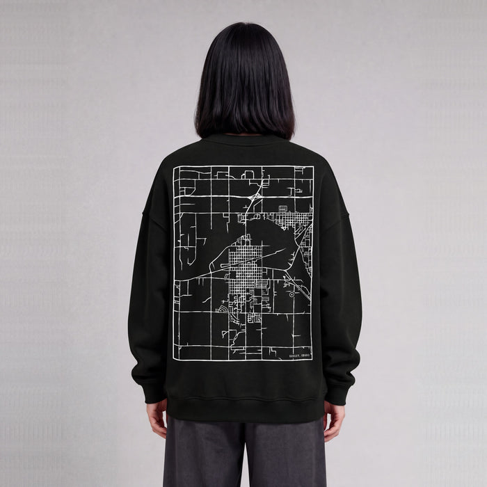 Ultra-soft Map Sweatshirt (Burley)