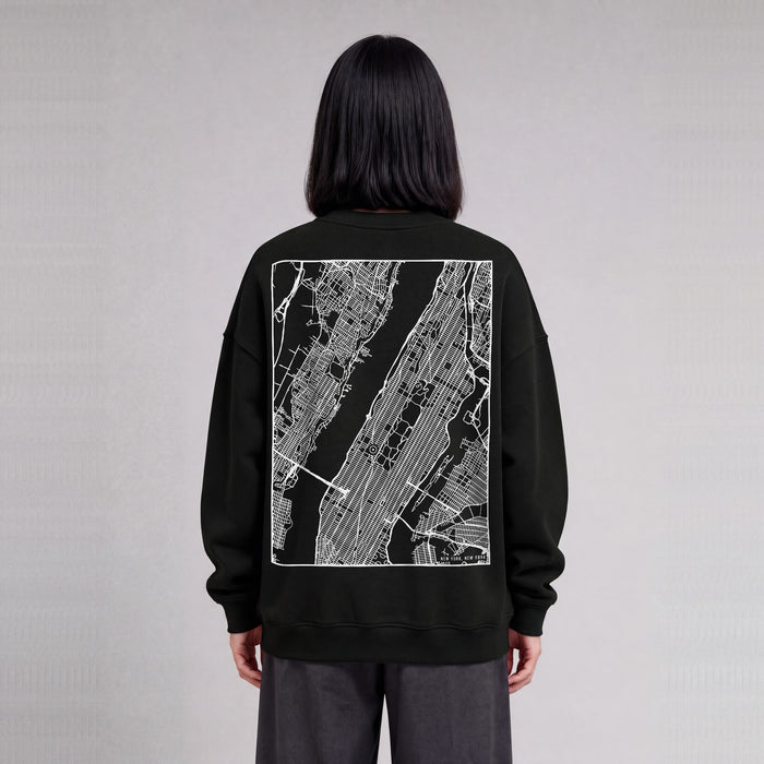 Ultra-soft Map Sweatshirt (New York)
