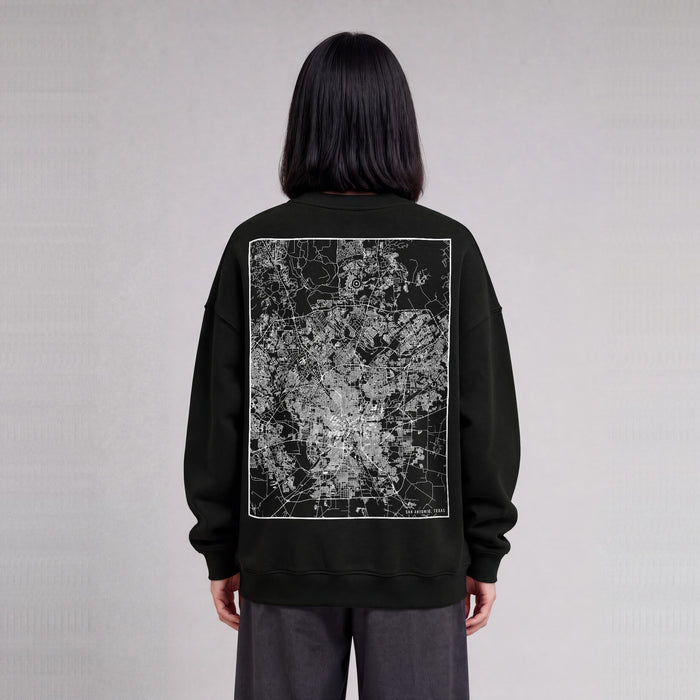 Ultra-soft Map Sweatshirt (San Antonio)