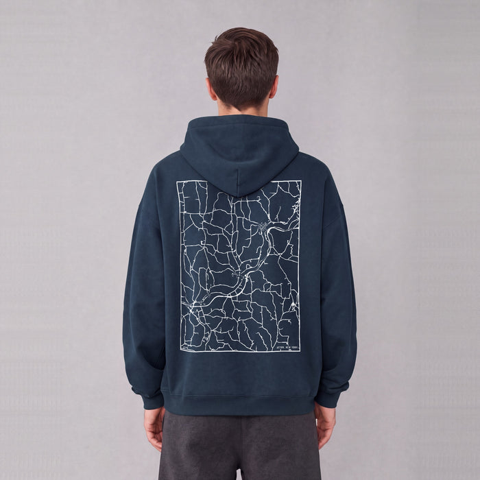 Ultra-soft Oversized Map Hoodie (Afton)