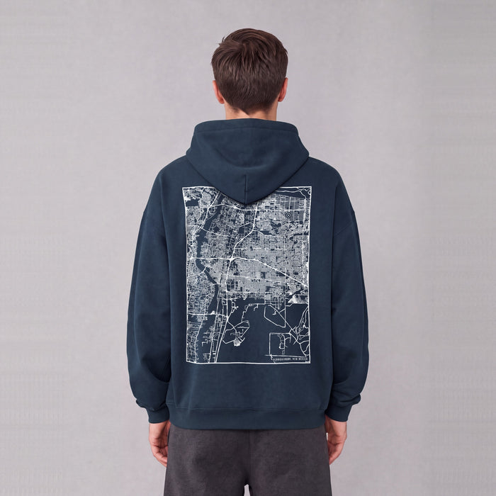 Ultra-soft Oversized Map Hoodie (Albuquerque)