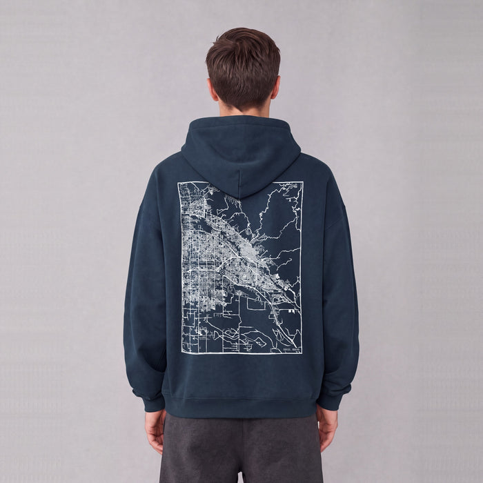 Ultra-soft Oversized Map Hoodie (Boise)