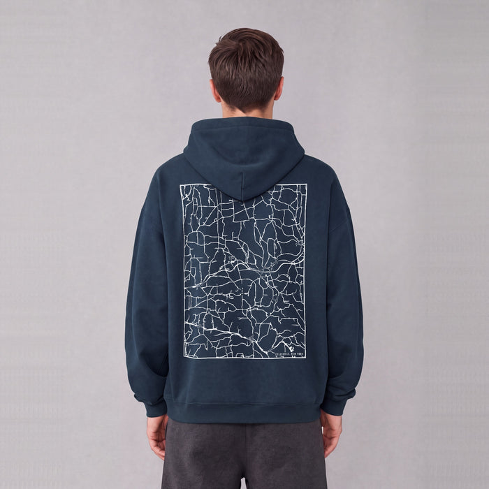 Ultra-soft Oversized Map Hoodie (Colesville)