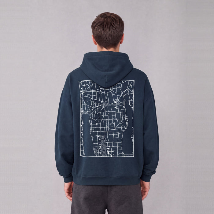 Ultra-soft Oversized Map Hoodie (Fayette)