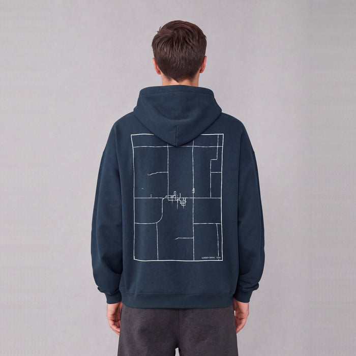 Ultra-soft Oversized Map Hoodie (Garden Grove)