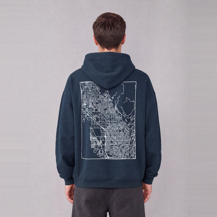 Ultra-soft Oversized Map Hoodie (Lindon)