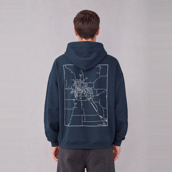 Ultra-soft Oversized Map Hoodie (Richmond)