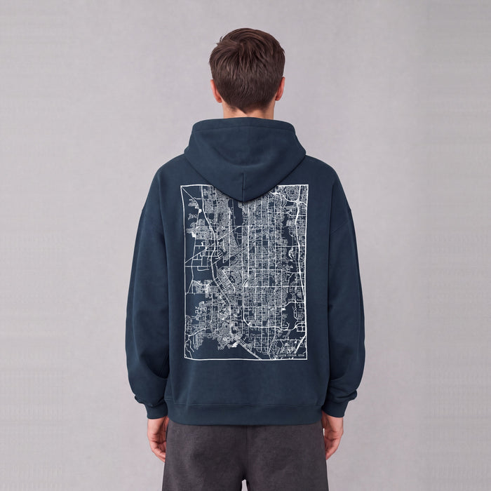 Ultra-soft Oversized Map Hoodie (South Jordan)