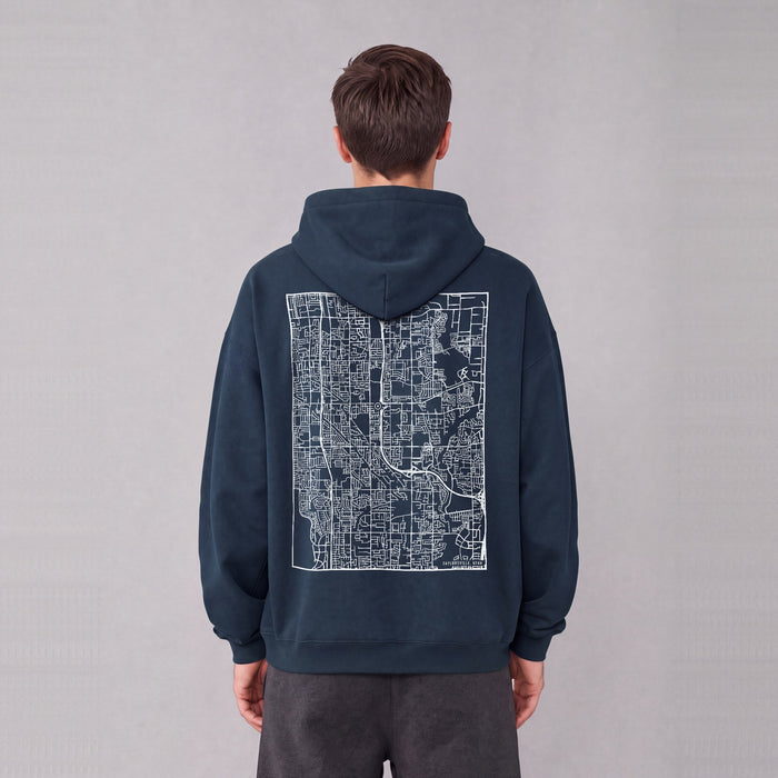 Ultra-soft Oversized Map Hoodie (Taylorsville)