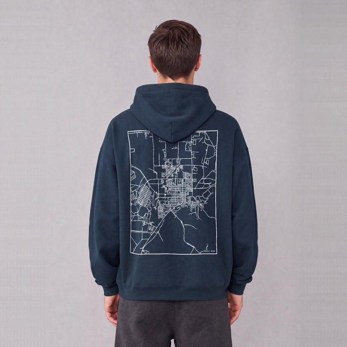 Ultra-soft Oversized Map Hoodie (Tooele)